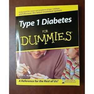 Type 1 Diabetes For Dummies - paperback Book Rubin Alan L Medical Education #B46
